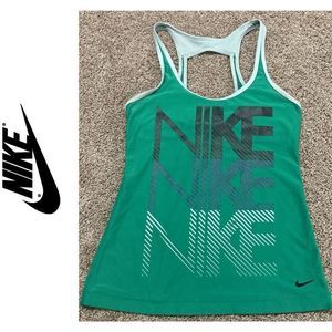 NIKE RACER BACK SPORTS TANK W/BRA
